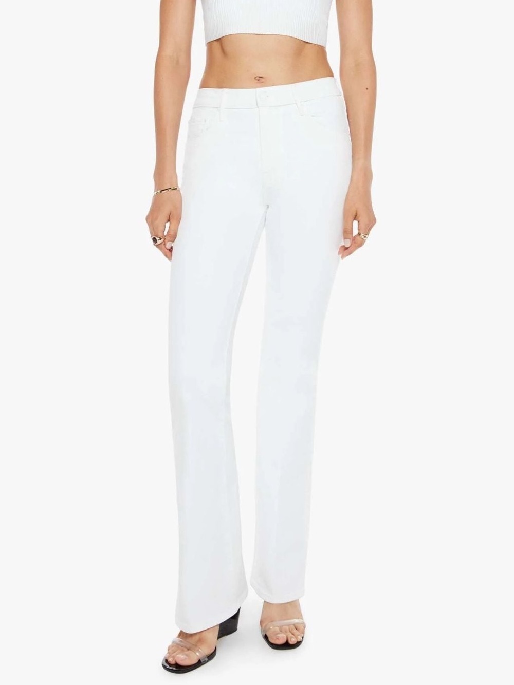 MOTHER Superior The Weekend Flare Jeans in Totally Innocent Size 27 - Picture 2 of 16